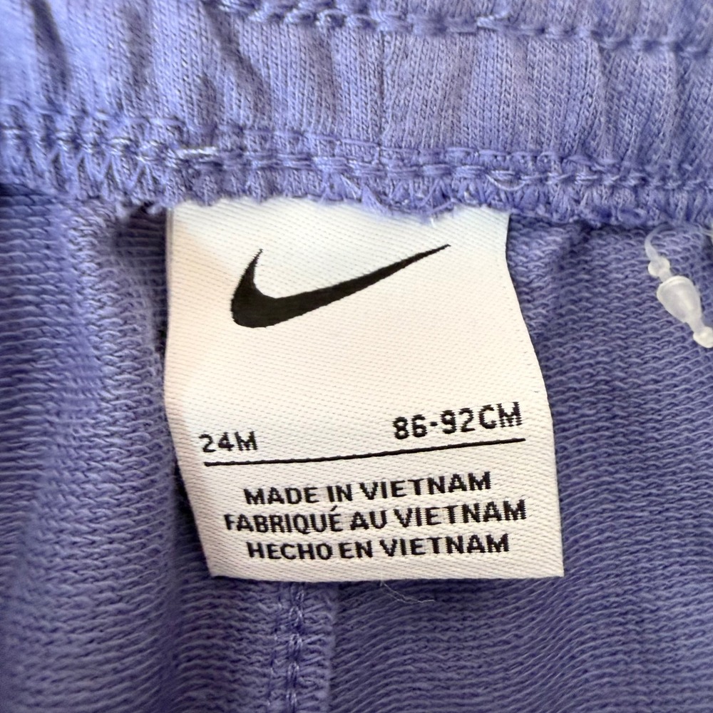 Nike Kids Blue Jogger Sweatpants Toddler 24M NWOT Swoosh Logo Joggers - Picture 2 of 5